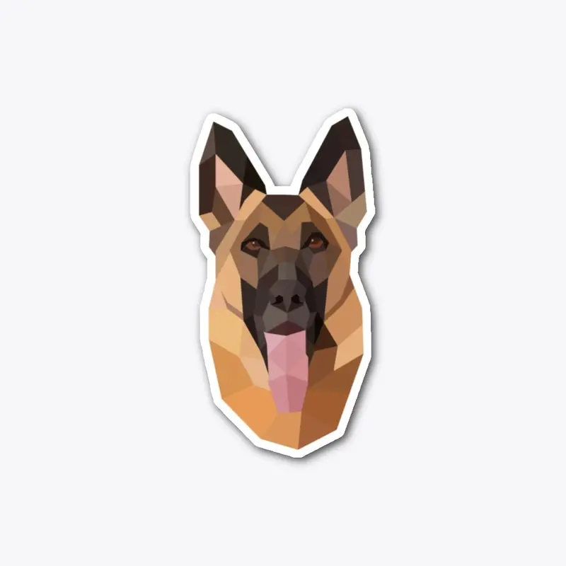 Die Cut German Shepherd